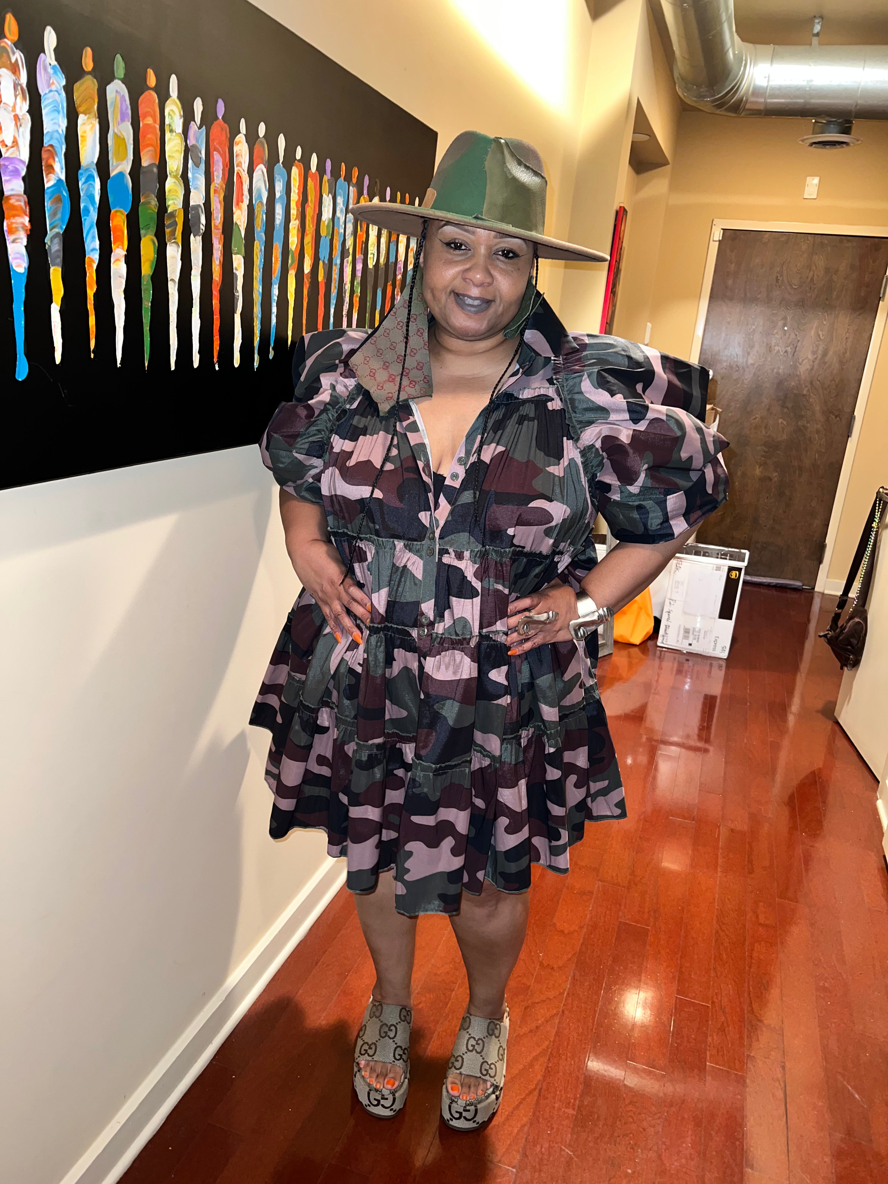 Express 2024 camo dress